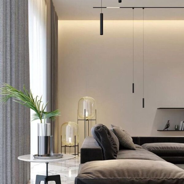 LED WiFi μαγνητικό φωτιστικό ράγας κρεμαστό 8W SMD CCT μαύρο σώμα 48V V-TAC – 6889