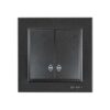 ΔΙΑΚΟΠΤΗΣ A/R-K/R ΜΑΥΡΟΣ EUROLAMP – 152-10307