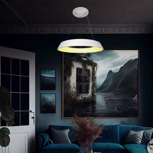 LED κρεμαστό φωτιστικό οροφής Designer 48W 3000K θερμό λευκό με λευκό σώμα dimmable V-TAC – 6903