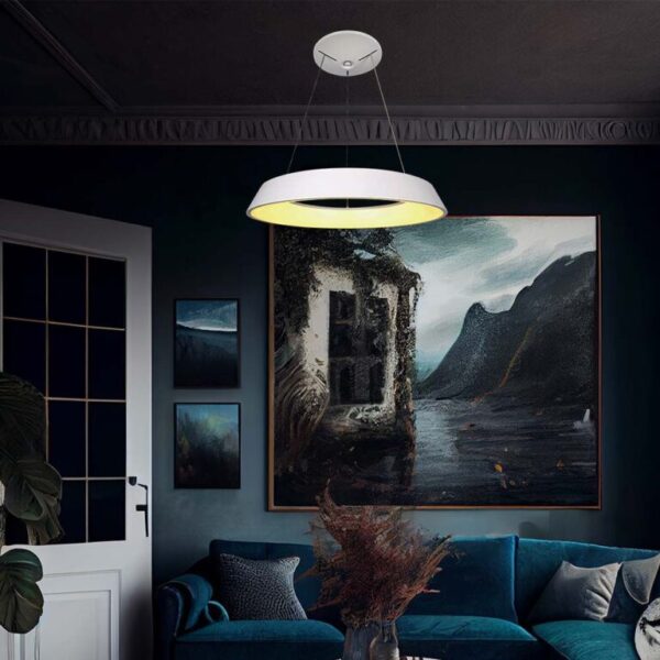 LED κρεμαστό φωτιστικό οροφής Designer 48W 3000K θερμό λευκό με λευκό σώμα dimmable V-TAC – 6903