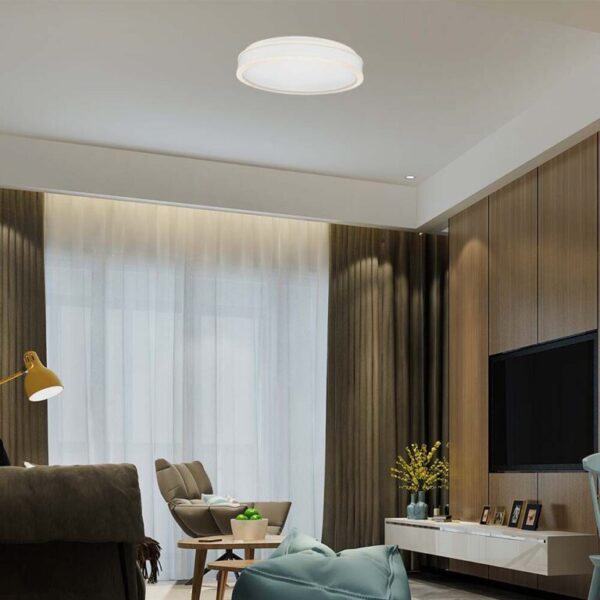LED φωτιστικό οροφής Designer στρογγυλό 42W 4000Κ φυσικό λευκό με λευκό σώμα dimmable V-TAC – 6912