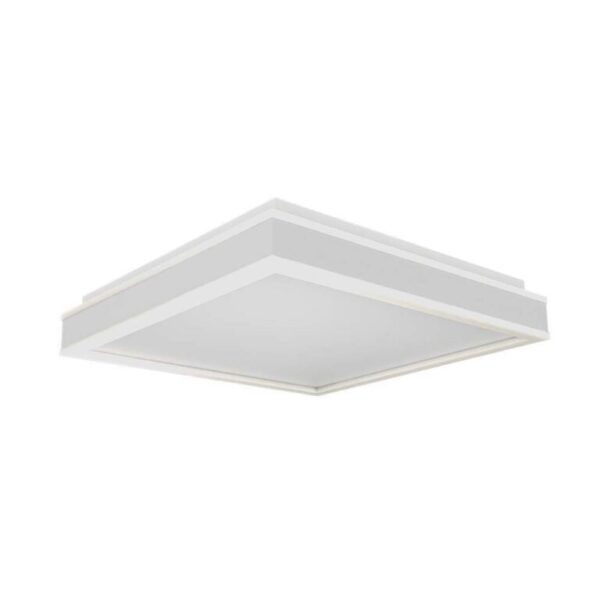 LED φωτιστικό οροφής Designer τετράγωνο 38W 4000Κ φυσικό λευκό με λευκό σώμα V-TAC - 6915