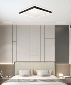 Πλαφονιέρα Οροφής LED Τετράγωνη 48W Triac Dimmable Μαύρη 50x50cm V-TAC 4480lm Φυσικό Λευκό 4000K – 6917