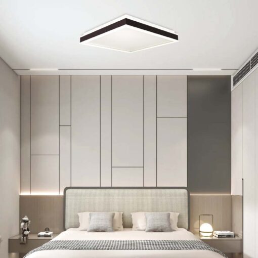 Πλαφονιέρα Οροφής LED Τετράγωνη 48W Triac Dimmable Μαύρη 50x50cm V-TAC 4480lm Φυσικό Λευκό 4000K – 6917