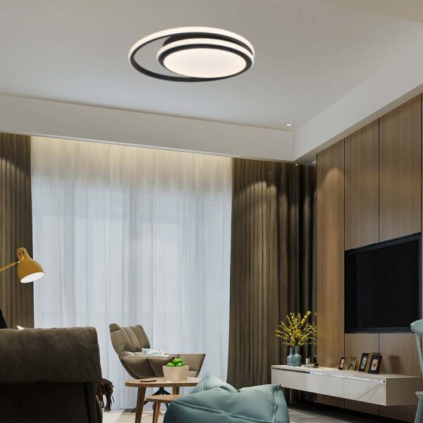 Φωτιστικό Οροφής LED 38W Μαύρο V-TAC 4050lm Φυσικό Λευκό 4000K – 6920