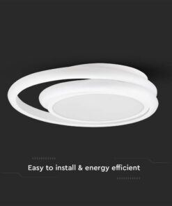 Φωτιστικό Οροφής LED 38W Λευκό V-TAC 4050lm Φυσικό Λευκό 4000K – 6921