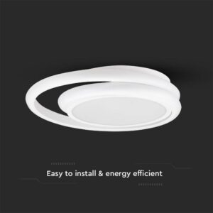 Φωτιστικό Οροφής LED 38W Λευκό V-TAC 4050lm Φυσικό Λευκό 4000K – 6921
