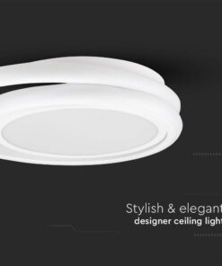 Φωτιστικό Οροφής LED 38W Λευκό V-TAC 4050lm Φυσικό Λευκό 4000K – 6921