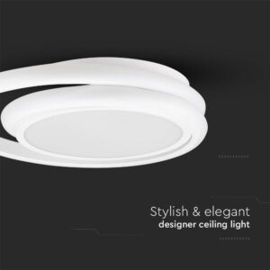 Φωτιστικό Οροφής LED 38W Λευκό V-TAC 4050lm Φυσικό Λευκό 4000K – 6921