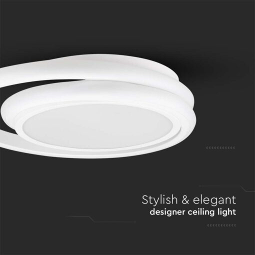Φωτιστικό Οροφής LED 38W Λευκό V-TAC 4050lm Φυσικό Λευκό 4000K – 6921