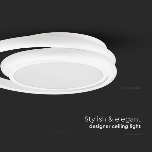 Φωτιστικό Οροφής LED 38W Λευκό V-TAC 4050lm Φυσικό Λευκό 4000K – 6921