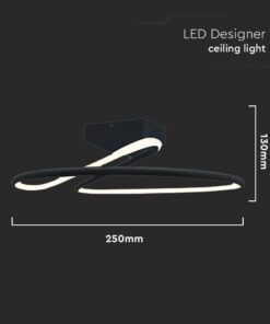Φωτιστικό Οροφής LED 20W Μαύρο V-TAC 2130lm Φυσικό Λευκό 4000K – 6926