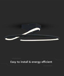 Φωτιστικό Οροφής LED 20W Μαύρο V-TAC 2130lm Φυσικό Λευκό 4000K – 6926