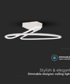 Φωτιστικό Οροφής LED 43W Λευκό V-TAC Dimmable 4580lm Φυσικό Λευκό 4000K – 6929