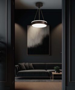 Κρεμαστό LED Φωτιστικό 12W Μαύρο V-TAC 1280lm Φυσικό Λευκό 4000K – 6931