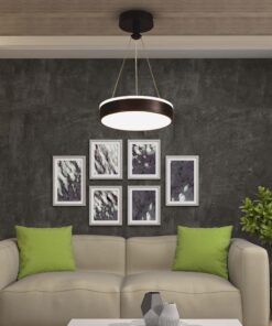 Κρεμαστό LED Φωτιστικό 12W Μαύρο V-TAC 1280lm Φυσικό Λευκό 4000K – 6931