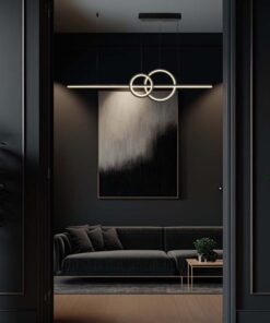 LED κρεμαστό φωτιστικό οροφής Designer 15W 4000K φυσικό λευκό με μαύρο σώμα V-TAC – 6935