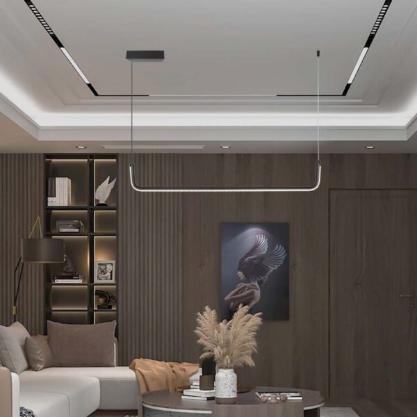 LED κρεμαστό φωτιστικό οροφής Designer 12W 4000K φυσικό λευκό με μαύρο σώμα V-TAC – 6939