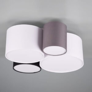 Φωτιστικό Οροφής Trio Lighting   E27 Πολύχρωμο Υφασμάτινο    693900417