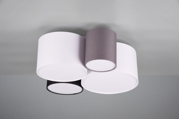 Φωτιστικό Οροφής Trio Lighting   E27 Πολύχρωμο Υφασμάτινο    693900417