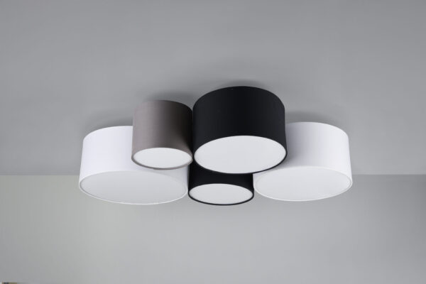Φωτιστικό Οροφής Trio Lighting   E27 Πολύχρωμο Υφασμάτινο    693900517