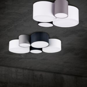 Φωτιστικό Οροφής Trio Lighting   E27 Πολύχρωμο Υφασμάτινο    693900517