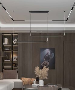 Κρεμαστό Γραμμικό Πολύφωτο LED 24W Μαύρο Σώμα V-TAC 2500lm Φυσικό Λευκό 4000K – 6941