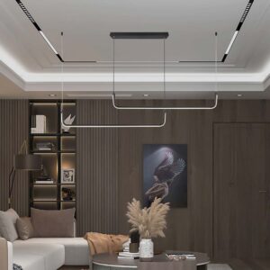 Κρεμαστό Γραμμικό Πολύφωτο LED 24W Μαύρο Σώμα V-TAC 2500lm Φυσικό Λευκό 4000K – 6941