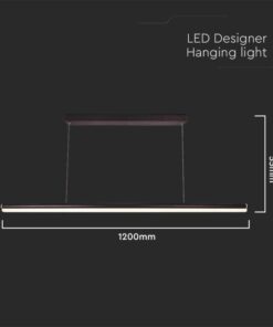 LED κρεμαστό φωτιστικό οροφής Designer 23W 4000K φυσικό λευκό με μαύρο σώμα V-TAC – 6943