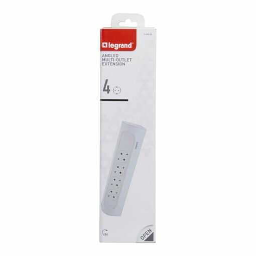 Legrand Γωνιακό Πολύπριζο 4 Θέσεων  Σούκο Λευκό Χωρίς Καλώδιο – 694503