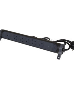 Πολύπριζο Ασφαλείας Υπέρτασης 6 θέσεων Σούκο με καλώδιο 1.5m σε μαύρο σώμα με διακόπτη LEGRAND – 694513