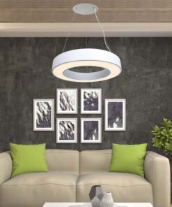 Κρεμαστό Φωτιστικό LED 50W Dimmable Λευκό Σώμα V-TAC 6100lm Φυσικό Λευκό 4000K – 6958