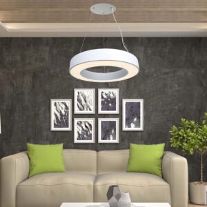 Κρεμαστό Φωτιστικό LED 50W Dimmable Λευκό Σώμα V-TAC 6100lm Φυσικό Λευκό 4000K – 6958