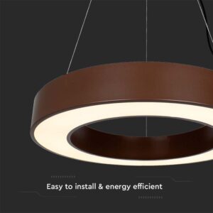 Κρεμαστό Φωτιστικό LED 50W Dimmable Corten Σώμα V-TAC 6100lm Φυσικό Λευκό 4000K – 6959