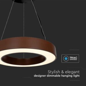 Κρεμαστό Φωτιστικό LED 50W Dimmable Corten Σώμα V-TAC 6100lm Φυσικό Λευκό 4000K – 6959