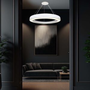 Κρεμαστό Φωτιστικό LED 90W Dimmable Λευκό Σώμα V-TAC 1100lm Φυσικό Λευκό 4000K – 6962