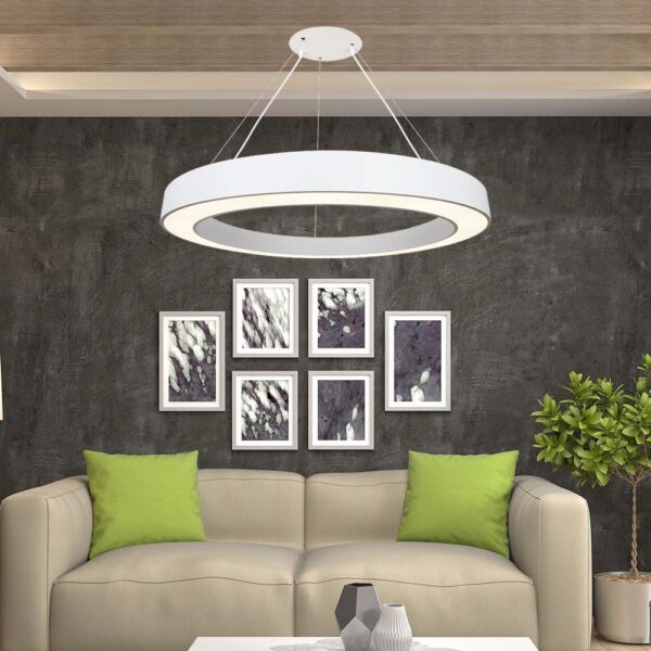 Κρεμαστό Φωτιστικό LED 90W Dimmable Λευκό Σώμα V-TAC 1100lm Φυσικό Λευκό 4000K – 6962