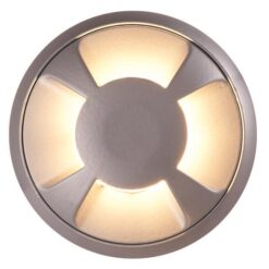 ΦΩΤΙΣΤΙΚΟ ΔΑΠΕΔΟΥ ΕΞΩΤΕΡΙΚΟ 4F LED 3W IP65 12V Φ68X24mm ΜΑΥΡΟ PRO EUROLAMP 145-52521