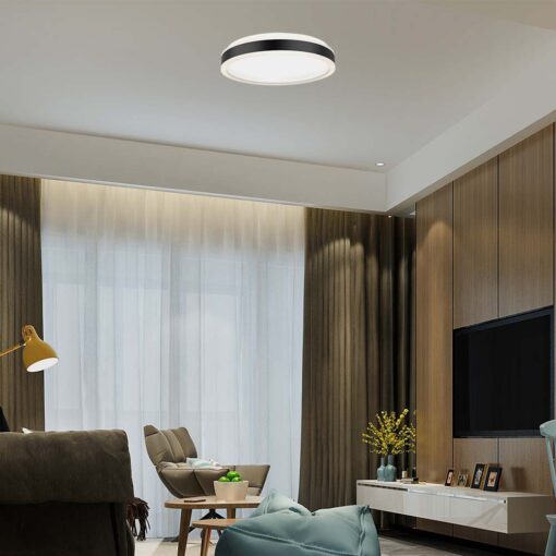 Πλαφονιέρα Οροφής LED 18W Μαύρη V-TAC 1280lm Φυσικό Λευκό 4000K – 6986