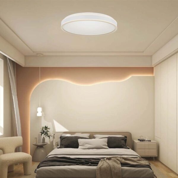 Πλαφονιέρα Οροφής LED 18W Λευκή V-TAC 1280lm Φυσικό Λευκό 4000K – 6987