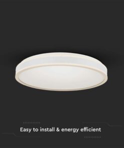 Πλαφονιέρα Οροφής LED 18W Λευκή V-TAC 1280lm Φυσικό Λευκό 4000K – 6987