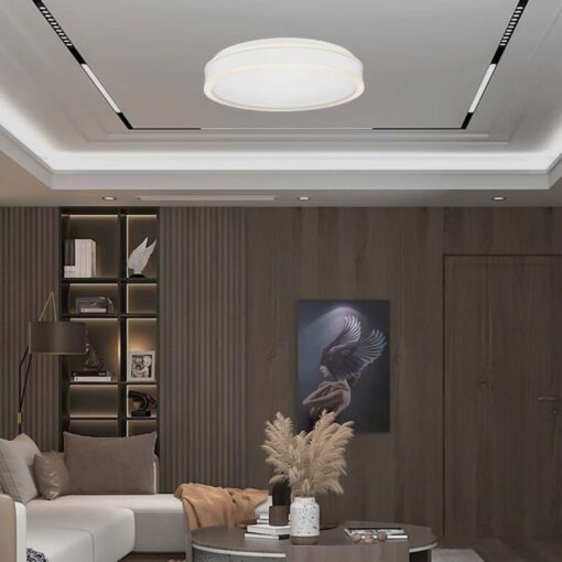 LED φωτιστικό οροφής Designer στρογγυλό 24W 4000Κ φυσικό λευκό με λευκό σώμα V-TAC – 6989