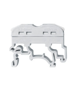 GloboStar® FAST-CONNECT 69900 Μονή Κλέμα Ράγας Ταχείας Σύνδεσης & Διακλάδωσης Καλωδίων για Ηλεκτρολογικούς Πίνακες – 1 x Είσοδος & 1 x Έξοδος με Συμβατή Διατομή Καλωδίων 0.2mm² έως 4mm² – 600V 32A Max – Μ4.5 x Π1 x Υ3.2cm – Γκρι & Λευκό – Πακέτο 10 Τεμαχίων – 5 Years Warranty