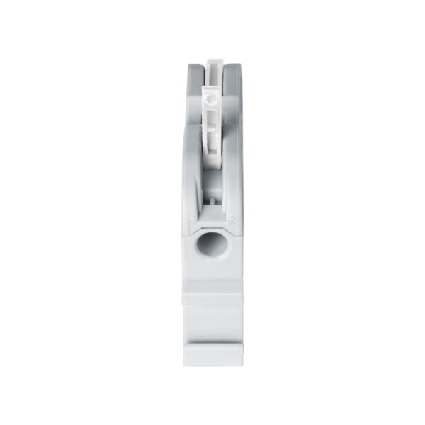 GloboStar® FAST-CONNECT 69900 Μονή Κλέμα Ράγας Ταχείας Σύνδεσης & Διακλάδωσης Καλωδίων για Ηλεκτρολογικούς Πίνακες – 1 x Είσοδος & 1 x Έξοδος με Συμβατή Διατομή Καλωδίων 0.2mm² έως 4mm² – 600V 32A Max – Μ4.5 x Π1 x Υ3.2cm – Γκρι & Λευκό – Πακέτο 10 Τεμαχίων – 5 Years Warranty