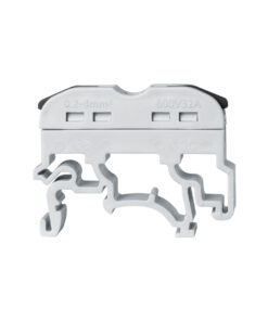 GloboStar® FAST-CONNECT 69901 Μονή Κλέμα Ράγας Ταχείας Σύνδεσης & Διακλάδωσης Καλωδίων για Ηλεκτρολογικούς Πίνακες – 1 x Είσοδος & 1 x Έξοδος με Συμβατή Διατομή Καλωδίων 0.2mm² έως 4mm² – 600V 32A Max – Μ4.5 x Π1 x Υ3.2cm – Γκρι & Μαύρο – Πακέτο 10 Τεμαχίων – 5 Years Warranty