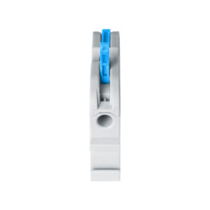 GloboStar® FAST-CONNECT 69903 Μονή Κλέμα Ράγας Ταχείας Σύνδεσης & Διακλάδωσης Καλωδίων για Ηλεκτρολογικούς Πίνακες – 1 x Είσοδος & 1 x Έξοδος με Συμβατή Διατομή Καλωδίων 0.2mm² έως 4mm² – 600V 32A Max – Μ4.5 x Π1 x Υ3.2cm – Γκρι & Μπλε – Πακέτο 10 Τεμαχίων – 5 Years Warranty
