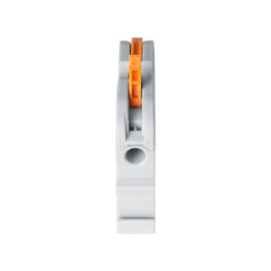 GloboStar® FAST-CONNECT 69904 Μονή Κλέμα Ράγας Ταχείας Σύνδεσης & Διακλάδωσης Καλωδίων για Ηλεκτρολογικούς Πίνακες – 1 x Είσοδος & 1 x Έξοδος με Συμβατή Διατομή Καλωδίων 0.2mm² έως 4mm² – 600V 32A Max – Μ4.5 x Π1 x Υ3.2cm – Γκρι & Πορτοκαλί – Πακέτο 10 Τεμαχίων – 5 Years Warranty