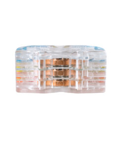 GloboStar® FAST-CONNECT 69908 Τριπλή Κλέμα Ταχείας Σύνδεσης & Διακλάδωσης Καλωδίων – 3 x Είσοδοι & 3 x Έξοδοι με Συμβατή Διατομή Καλωδίων 0.08mm² έως 2.5mm² – 250V/4KV 32A Max – Μ4 x Π4 x Υ1.5cm – Διάφανο με Πορτοκαλί, Κίτρινο & Μπλε – Πακέτο 5 Τεμαχίων – 5 Years Warranty