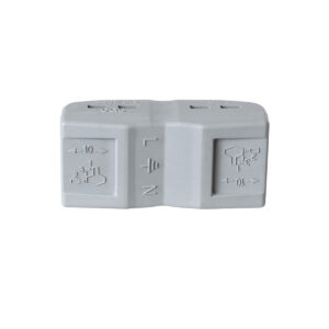 GloboStar® FAST-CONNECT 69912 Τριπλή Κλέμα Ταχείας Σύνδεσης & Διακλάδωσης Καλωδίων – 3 x Είσοδοι & 3 x Έξοδοι με Συμβατή Διατομή Καλωδίων 0.08mm² έως 2.5mm² – 250V/4KV 32A Max – Μ4 x Π4 x Υ1.5cm – Γκρι με Πορτοκαλί, Κίτρινο & Μπλε – Πακέτο 5 Τεμαχίων – 5 Years Warranty