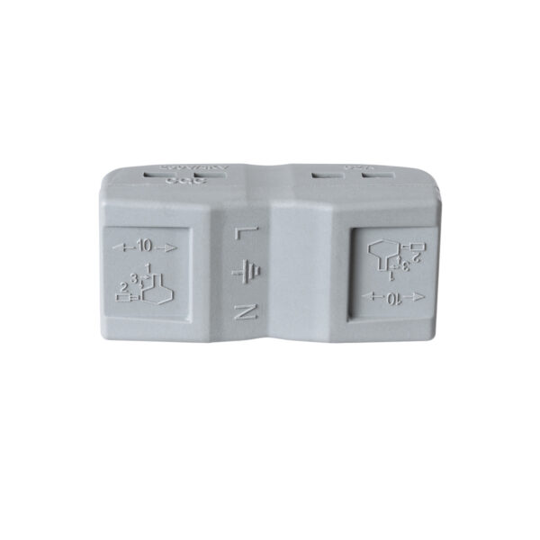 GloboStar® FAST-CONNECT 69912 Τριπλή Κλέμα Ταχείας Σύνδεσης & Διακλάδωσης Καλωδίων – 3 x Είσοδοι & 3 x Έξοδοι με Συμβατή Διατομή Καλωδίων 0.08mm² έως 2.5mm² – 250V/4KV 32A Max – Μ4 x Π4 x Υ1.5cm – Γκρι με Πορτοκαλί, Κίτρινο & Μπλε – Πακέτο 5 Τεμαχίων – 5 Years Warranty